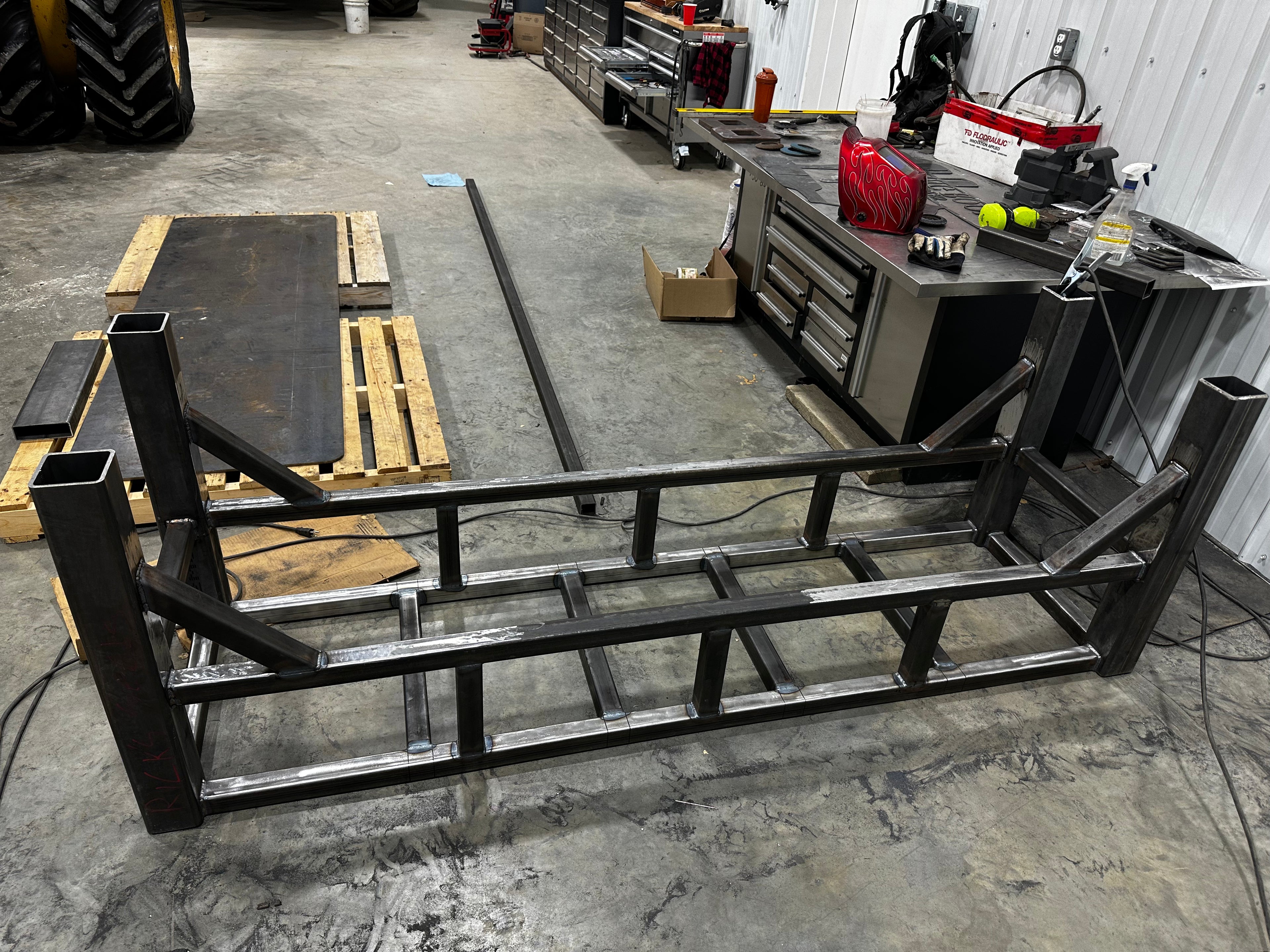 All Steel Work Bench - 1/4" Top