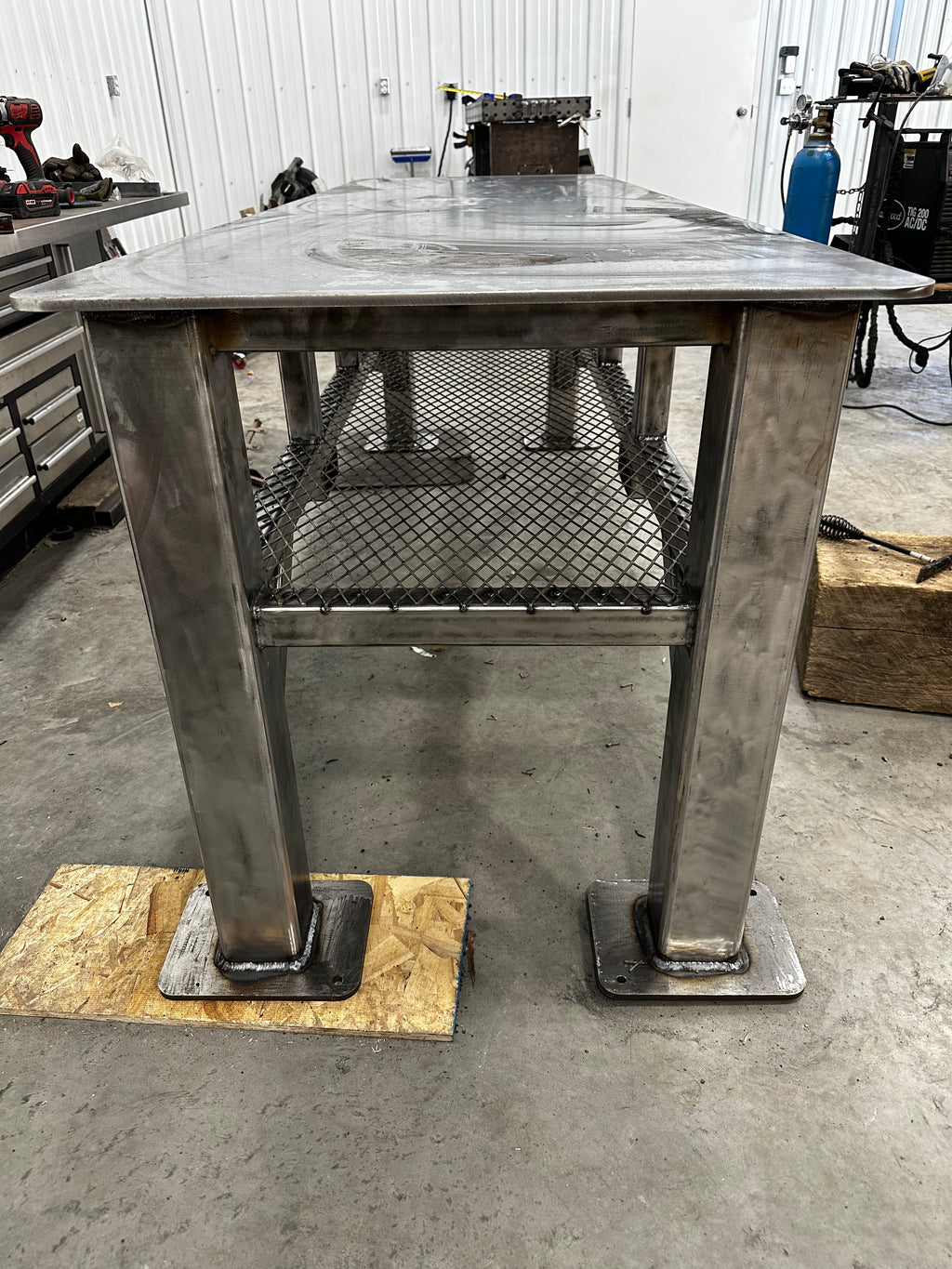 All Steel Work Bench - 1/4" Top